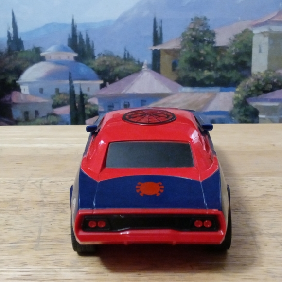 MARVEL SPIDERMAN💡Light & Sound 9" RARE VINTAGE Muscle Car,NICE 🎁 GIFT. - Picture 6 of 15